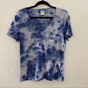 PINK Victoria’s Secret Penn State Tie Dye Regular Fit T-Shirt Size Small